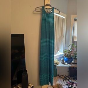 American Eagle Boho Stripes Color Block Razorback Maxi Dress: Medium